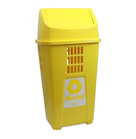 LIXEIRA SELET. METAL R757 PLAS